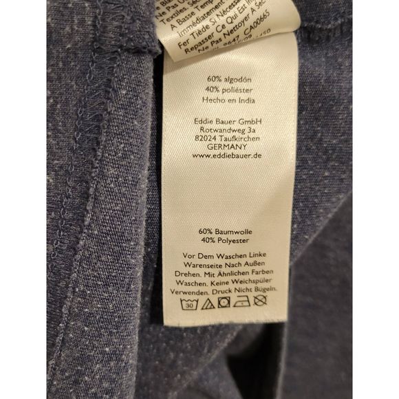 Men's Legend Wash Short-Sleeve Classic T-Shirt Denim Blue XXL - Picture 7 of 8